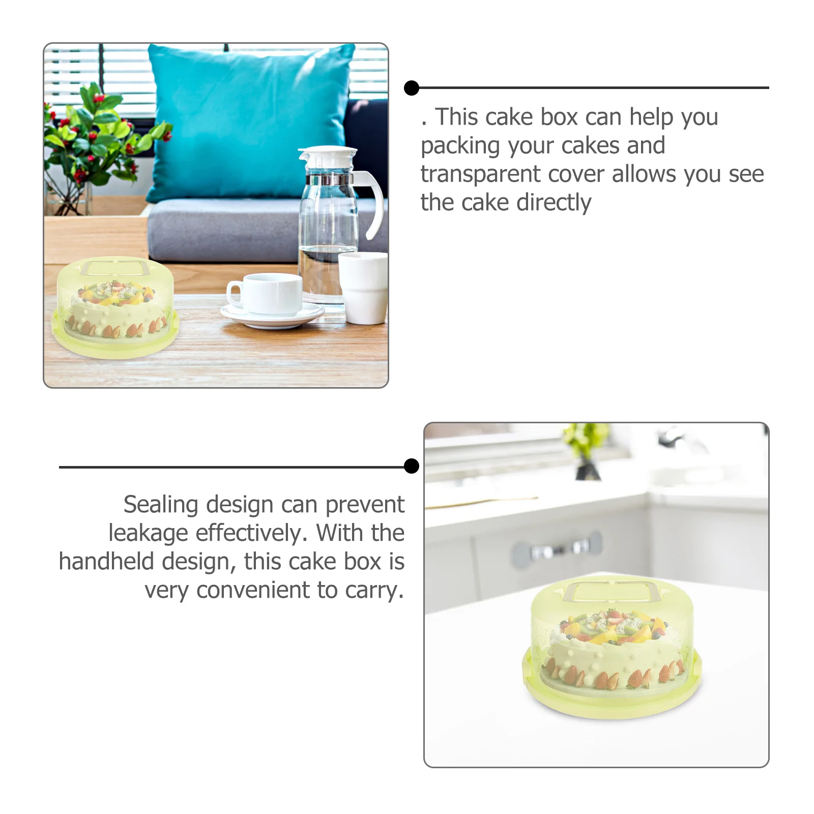 1 pc Storage Container Reusable Waterproof Portable Cake Box For Birthday Cake Fruit Transport Baking Organizer
1 pc Storage Container Reusable Waterproof Portable Cake Box For Birthday Cake Fruit Transport Baking Organizer