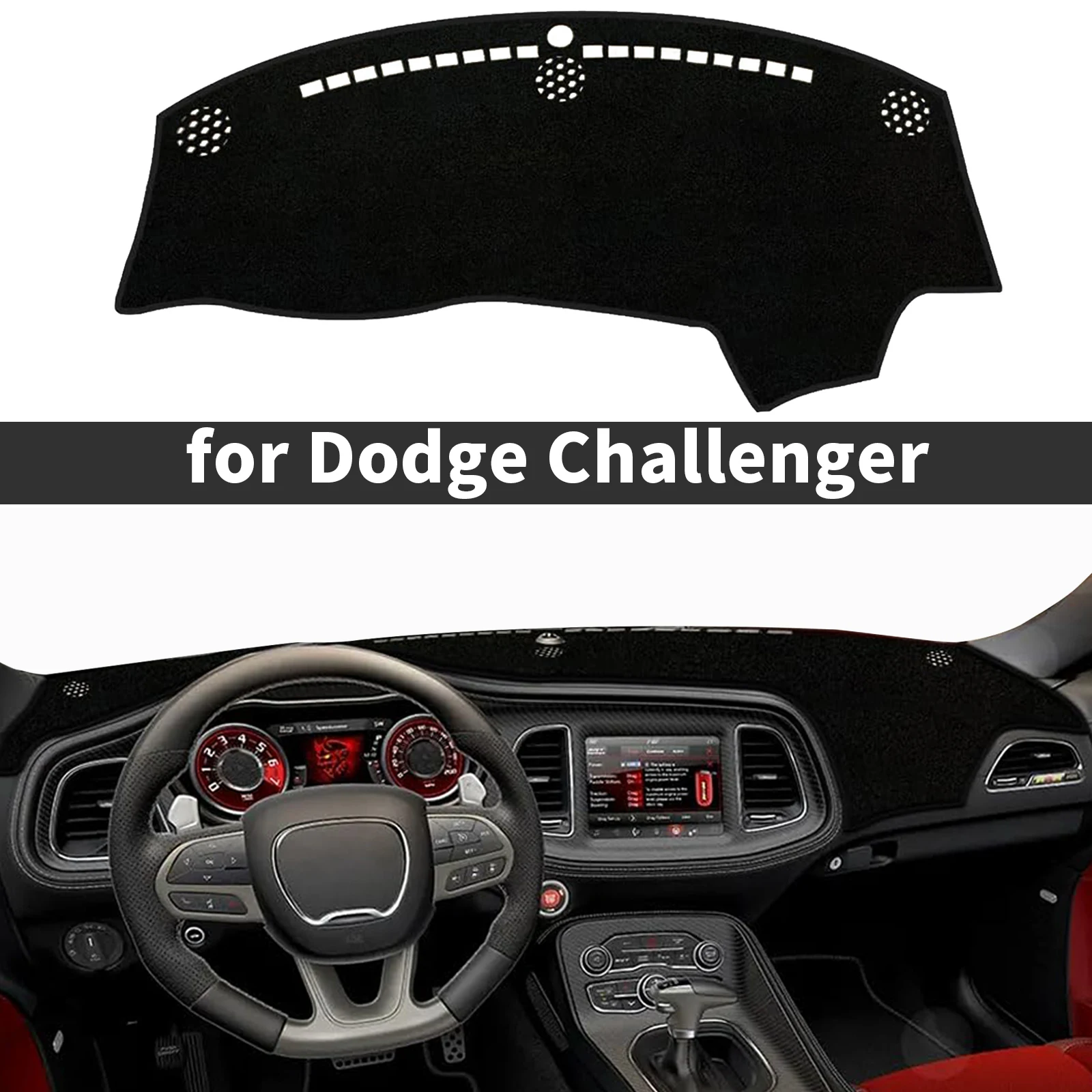 Car Dashboard Mat for Dodge Challenger 2015-2023 Protective Carpet Dash Mat Sunshade Dashmat
Car Dashboard Mat for Dodge Challenger 2015-2023 Protective Carpet Dash Mat Sunshade Dashmat