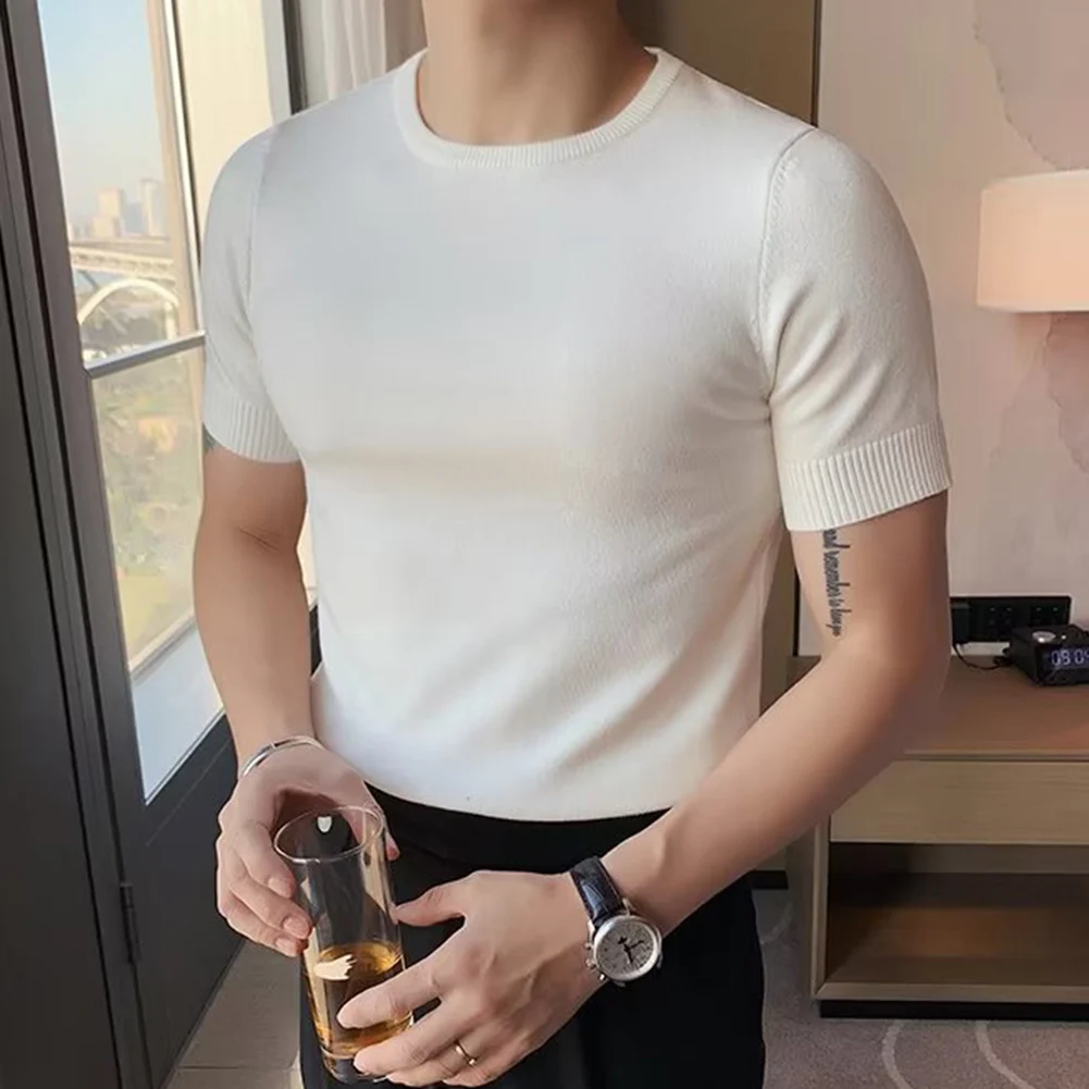 High Collar T-shirt T-shirt Half High Collar Pullover Short Sleeve Slight Stretch Solid Color Brand New Casual
High Collar T-shirt T-shirt Half High Collar Pullover Short Sleeve Slight Stretch Solid Color Brand New Casual