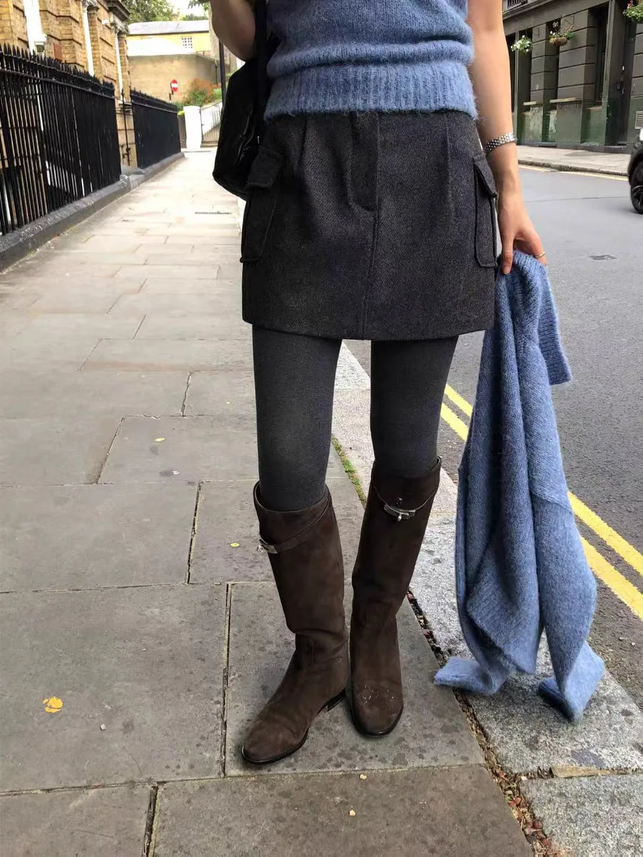 Юбка трапециевидной формы с высокой талией для женщин и крупными количествоми шерстяной твидовой спецодежды Sle винтажная универсальная повседневная утягивающая юбка
Юбка трапециевидной формы с высокой талией для женщин и крупными количествоми шерстяной твидовой спецодежды Sle винтажная универсальная повседневная утягивающая юбка