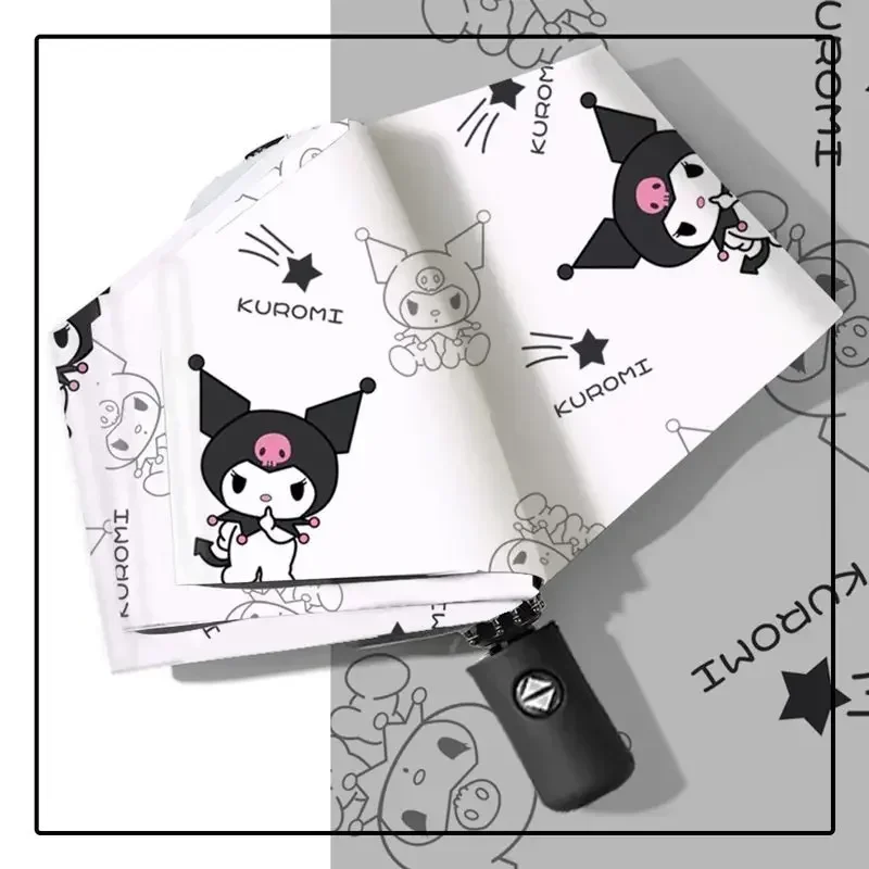 Автоматический ручной Зонт Sanrio Kuromi, складной зонт двойного назначения с ультрафиолетовой защитой
Автоматический ручной Зонт Sanrio Kuromi, складной зонт двойного назначения с ультрафиолетовой защитой