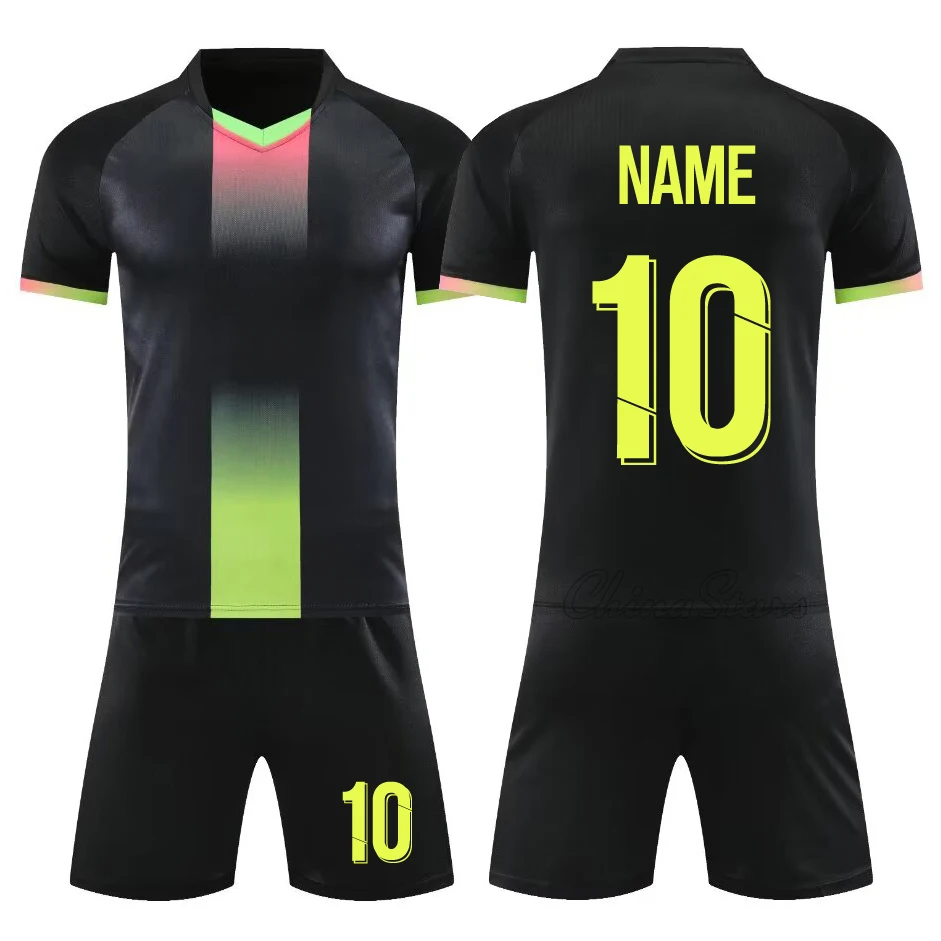 Men Football Uniforms Set Short Sleeve Professional Competition Quick Dry Sport Jersey Children Soccer Training Team Kit Shorts
Men Football Uniforms Set Short Sleeve Professional Competition Quick Dry Sport Jersey Children Soccer Training Team Kit Shorts