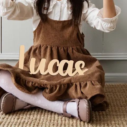 1pc Creative lucas example Customized Name Wooden Plaque Wooden Decor Laser-Cut Sign Unique Bedroom Decor
