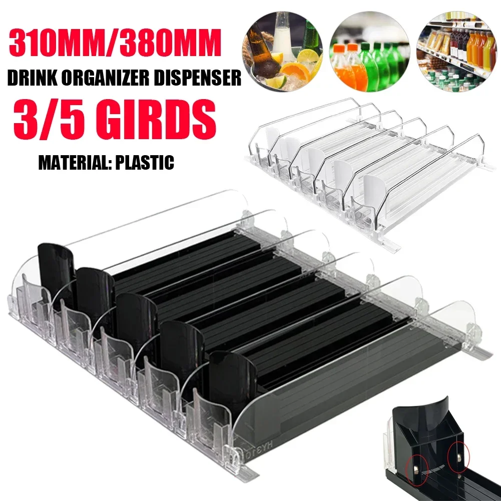 Canned Beverage Push Rack Drink Organizer Dispenser Spring Push Adjustable Storage Shelf E-shaped Glide Kitchen Fridge 통조림 음료 밀대
Canned Beverage Push Rack Drink Organizer Dispenser Spring Push Adjustable Storage Shelf E-shaped Glide Kitchen Fridge 통조림 음료 밀대