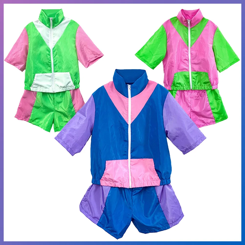 Retro Vintage Cosplay Adult Short Tracksuit Cosplay Costume Halloween Carnival Suit Cloth Fantasia Male Women Disguise Outfits
Retro Vintage Cosplay Adult Short Tracksuit Cosplay Costume Halloween Carnival Suit Cloth Fantasia Male Women Disguise Outfits