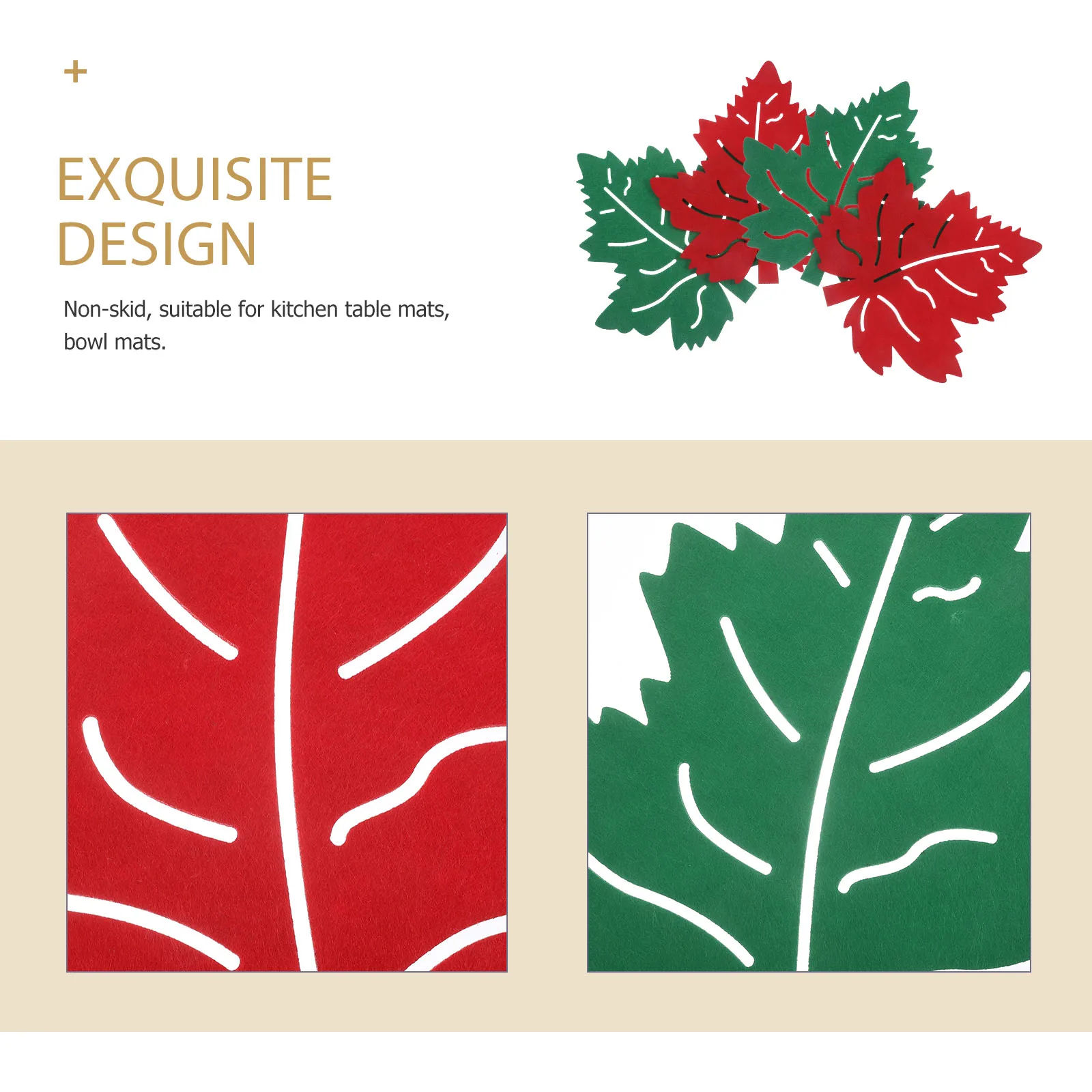 4 Pcs Easter Table Mat Heat Insulated Coaster Leaf Placemat Non Skid Kitchen Bowl Dish Pot Mats Thick Protect Scratches Prevent 
4 Pcs Easter Table Mat Heat Insulated Coaster Leaf Placemat Non Skid Kitchen Bowl Dish Pot Mats Thick Protect Scratches Prevent