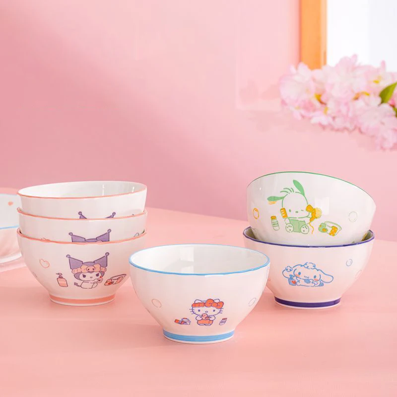 4-piece New Sanrio Hello Kitty household new ceramic bowl set Cartoon Creative Cute Children's Student Rice Bowl Toys for Gifts
4-piece New Sanrio Hello Kitty household new ceramic bowl set Cartoon Creative Cute Children's Student Rice Bowl Toys for Gifts