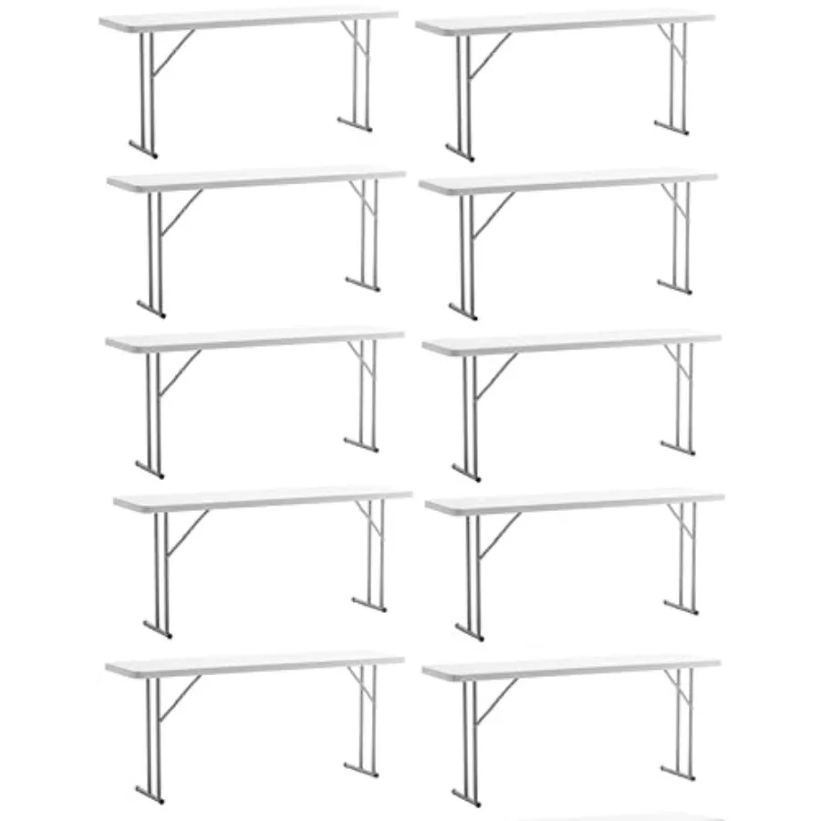 6-Foot - 72" Long Plastic Folding Seminar Training Table Portable 18" Wide Narrow, 29" High, Events Indoor Outdoor Lightweight
6-Foot - 72" Long Plastic Folding Seminar Training Table Portable 18" Wide Narrow, 29" High, Events Indoor Outdoor Lightweight