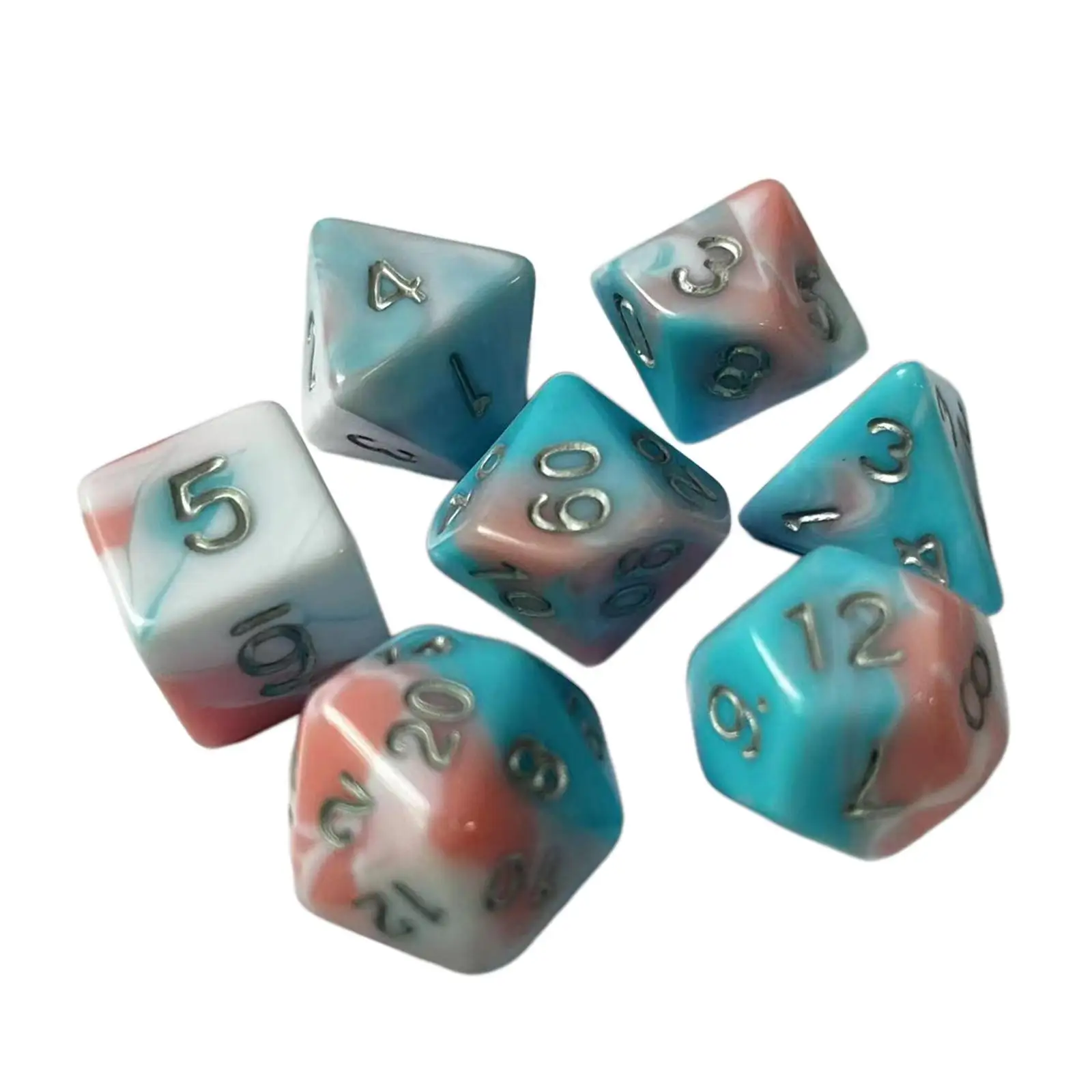 7x Polyhedral Dices Multisided Dice Table Games RPG Dice Set for Gift Parties
7x Polyhedral Dices Multisided Dice Table Games RPG Dice Set for Gift Parties