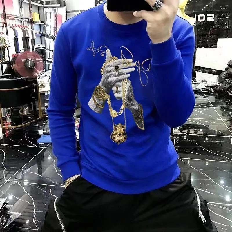 Men's plus Size round Neck Long Sleeve Sweatshirt Spring Autumn Fashion Casual round Neck Sweater Top for Men 
Men's plus Size round Neck Long Sleeve Sweatshirt Spring Autumn Fashion Casual round Neck Sweater Top for Men