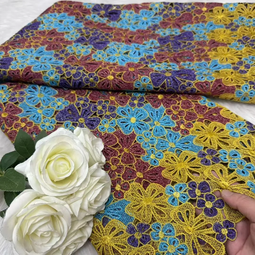 High Quality Luxury Lace Fabric ,African Lace Fabric 5 Yards High Quality 2025 Sequins Guipure Cord Lace Fabric For Dress W748-1
High Quality Luxury Lace Fabric ,African Lace Fabric 5 Yards High Quality 2025 Sequins Guipure Cord Lace Fabric For Dress W748-1