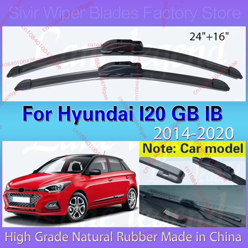 For Hyundai I20 GB IB 2014 2015 2016 2017 2018 2019 2020 Front Wiper Blades Brushes Windscreen Windshield 24"16" Car Accessories
For Hyundai I20 GB IB 2014 2015 2016 2017 2018 2019 2020 Front Wiper Blades Brushes Windscreen Windshield 24"16" Car Accessories
