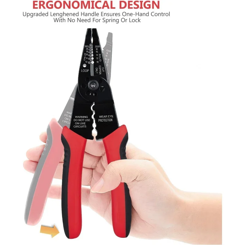 GUXITEK Multi-Purpose Electric Cable Peeling Hand Plier Adjustable Blade Copper Wire Cutting Stripping Hand Tool
GUXITEK Multi-Purpose Electric Cable Peeling Hand Plier Adjustable Blade Copper Wire Cutting Stripping Hand Tool