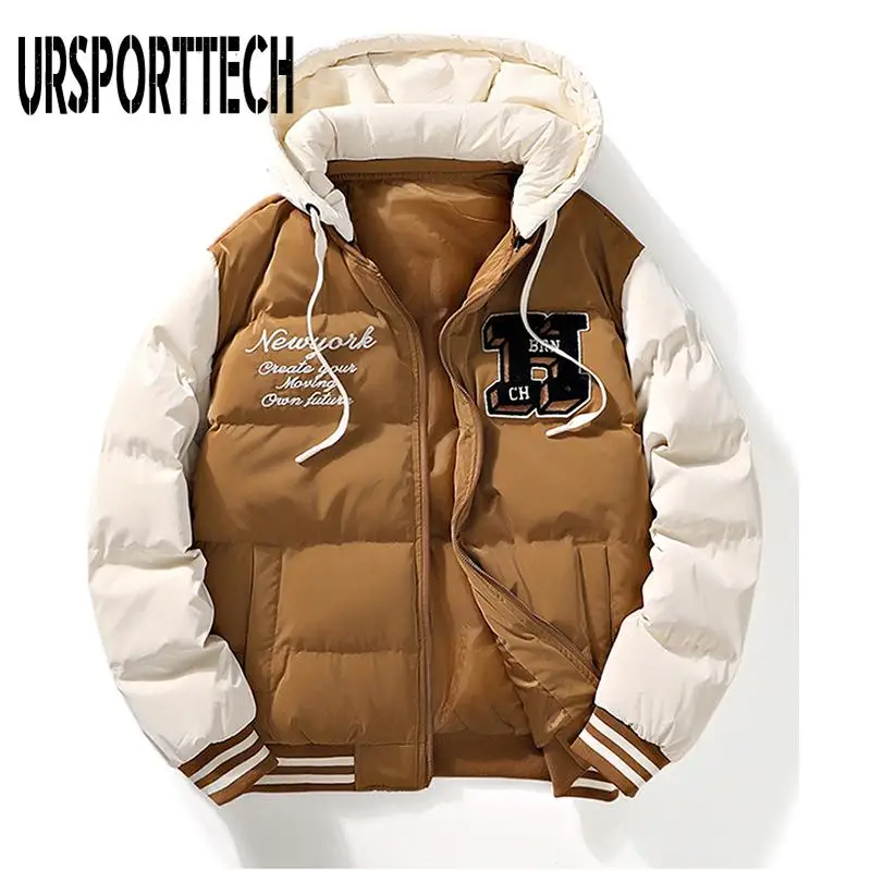 Embroidered Fake Two Pieces Cotton-Padded Coat Winter Men's Jacket Autumn Winter Thickened Fashion Trend Hooded Men's Coat
Embroidered Fake Two Pieces Cotton-Padded Coat Winter Men's Jacket Autumn Winter Thickened Fashion Trend Hooded Men's Coat