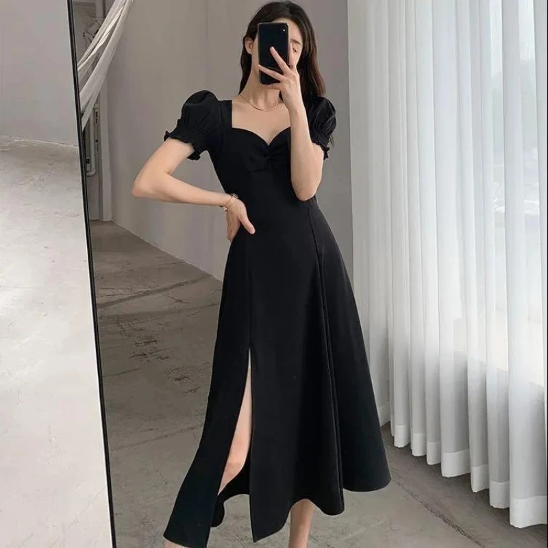 2025new Solid Puff Short-Sleeved Elegant Slit Dress New Fashion Women V-neck Full Dresses Ladies High Waist Slim Evening Party V
2025new Solid Puff Short-Sleeved Elegant Slit Dress New Fashion Women V-neck Full Dresses Ladies High Waist Slim Evening Party V