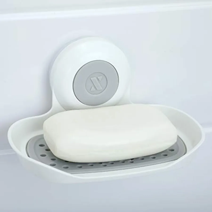 Strong Hold Soap Saver, Suction Cup Soap Holder, Must Have Universal Kitchen and Bathroom Shower Accessories
Strong Hold Soap Saver, Suction Cup Soap Holder, Must Have Universal Kitchen and Bathroom Shower Accessories