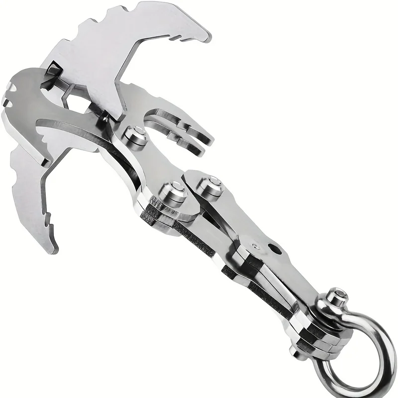 1 Stainless Steel Folding Hook, Multifunctional Heavy-duty Hook With 4 Claws, Suitable For Hiking, Camping, Backpack Fixation
1 Stainless Steel Folding Hook, Multifunctional Heavy-duty Hook With 4 Claws, Suitable For Hiking, Camping, Backpack Fixation