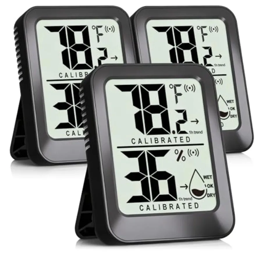 Room Thermo Indoor Hygro Digital Gauge with and Monitor Sensor for House, Pet, Plant, Incubator - Battery Included
Room Thermo Indoor Hygro Digital Gauge with and Monitor Sensor for House, Pet, Plant, Incubator - Battery Included