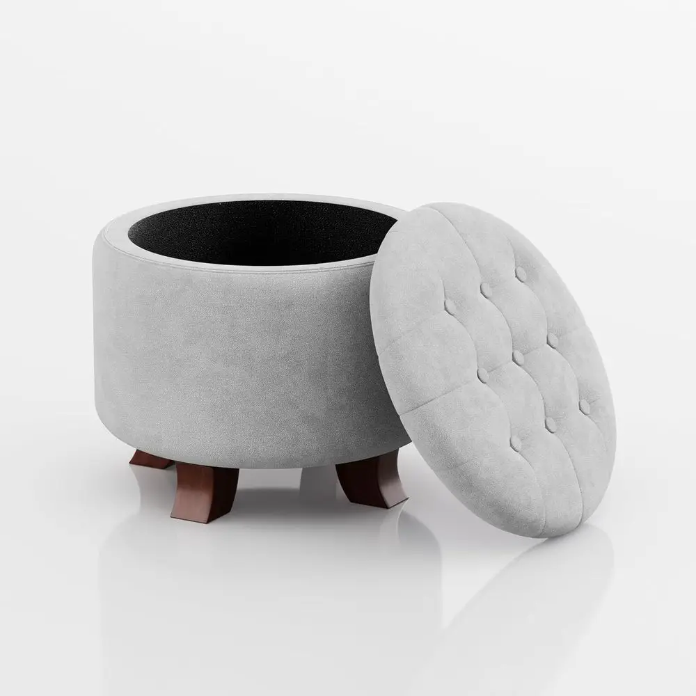 Round Ottoman, Ottoman with Storage, 20 Dia. x 17 H Inches oot Rest Stool with Legs or Bedroom, Living Room, Decorative Home urn
Round Ottoman, Ottoman with Storage, 20 Dia. x 17 H Inches oot Rest Stool with Legs or Bedroom, Living Room, Decorative Home urn