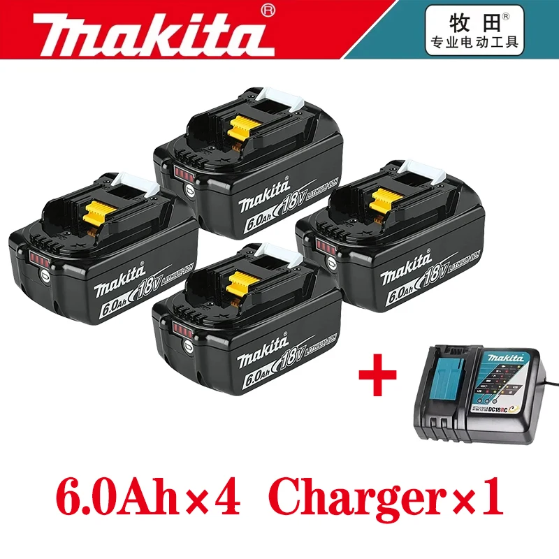 ✨✨ 100% Original Makita battery, 18V 5.0Ah 6.0Ah 9.0Ah rechargeable battery, replacing Makita BL1830 BL1840 BL1850 BL1860B
✨✨ 100% Original Makita battery, 18V 5.0Ah 6.0Ah 9.0Ah rechargeable battery, replacing Makita BL1830 BL1840 BL1850 BL1860B