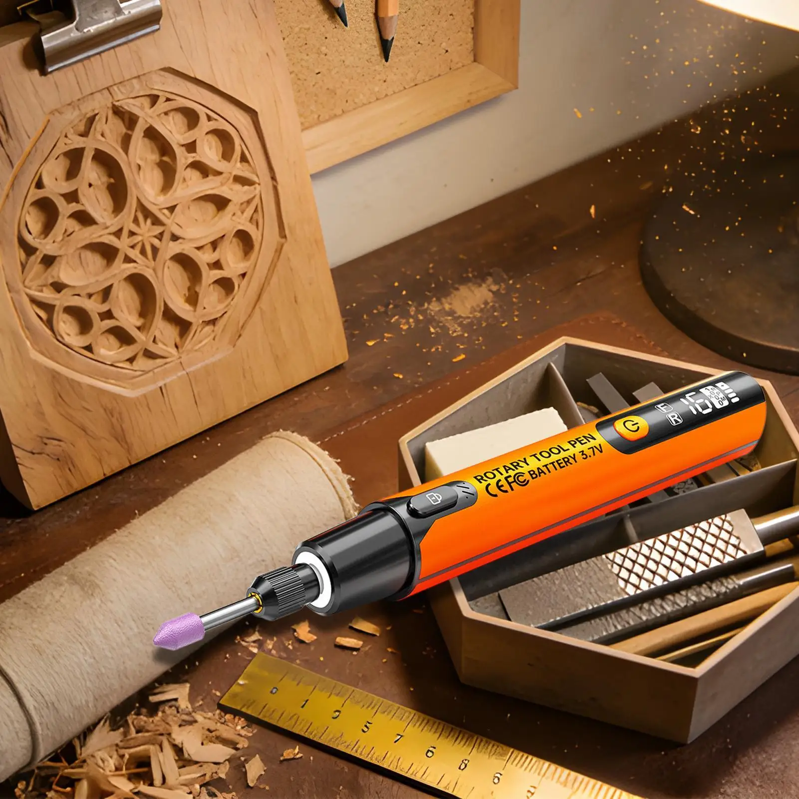 Cordless Rotary Tool 6 Speed Rechargeable Sanding Pen Small Rotary Tool with Light for Jewelry Making Handcrafting Model
Cordless Rotary Tool 6 Speed Rechargeable Sanding Pen Small Rotary Tool with Light for Jewelry Making Handcrafting Model