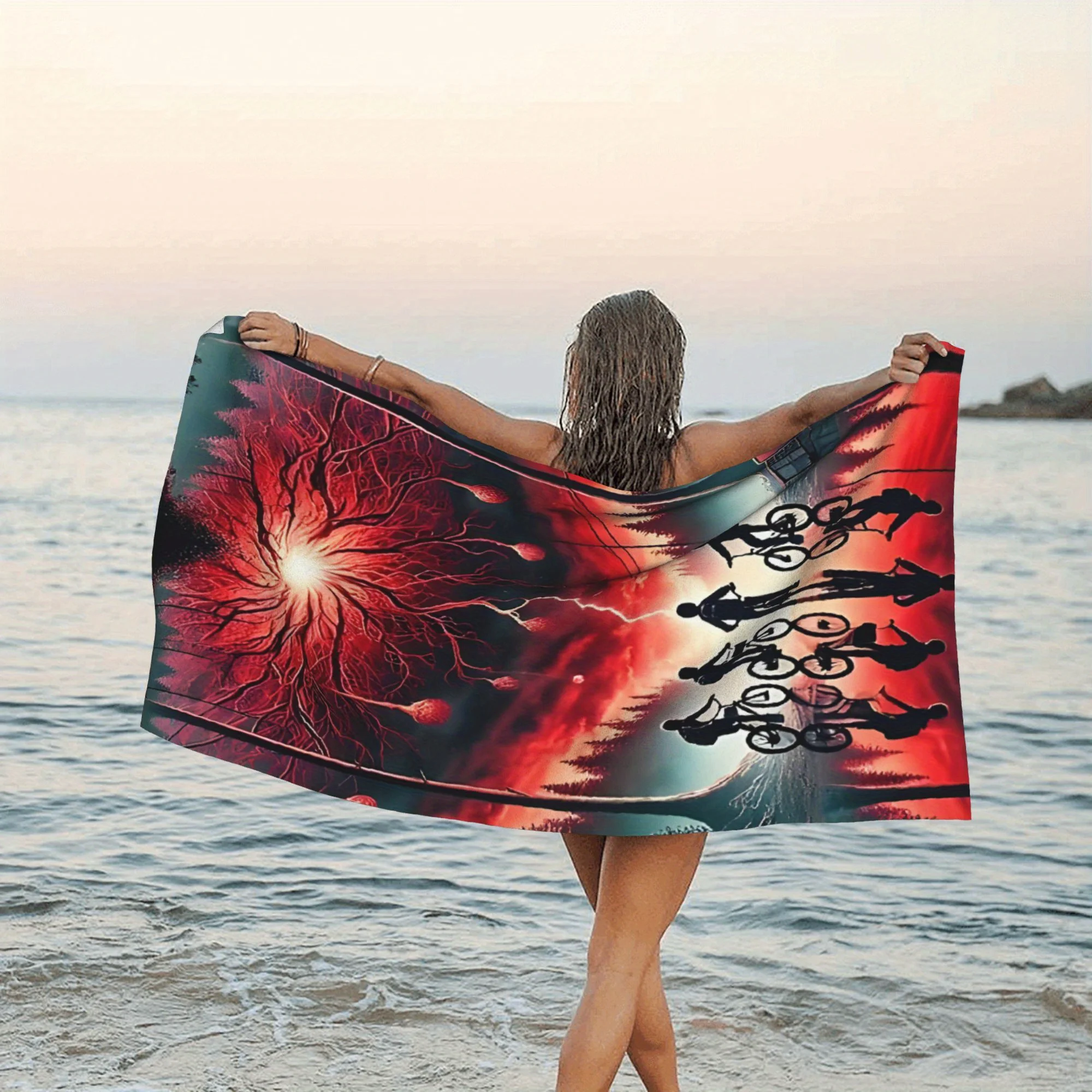 Пляжное полотенце Mystery Vibe, 1 шт., полиэстер — легкое, быстросохнущее, мягкое полотенце для плавания и путешествий, с узором «красная молния», унисекс, для кампании
Пляжное полотенце Mystery Vibe, 1 шт., полиэстер — легкое, быстросохнущее, мягкое полотенце для плавания и путешествий, с узором «красная молния», унисекс, для кампании