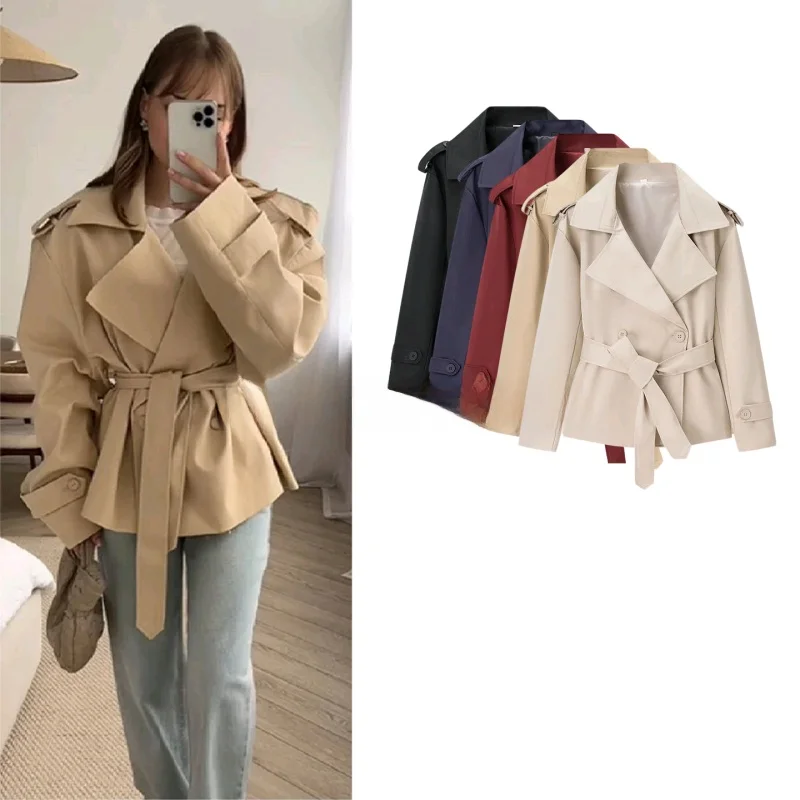 Spring New Arrival Women's American Retro Style Button-Up Long Sleeve Pure Color Bow-Tied Short Jacket Coat
Spring New Arrival Women's American Retro Style Button-Up Long Sleeve Pure Color Bow-Tied Short Jacket Coat