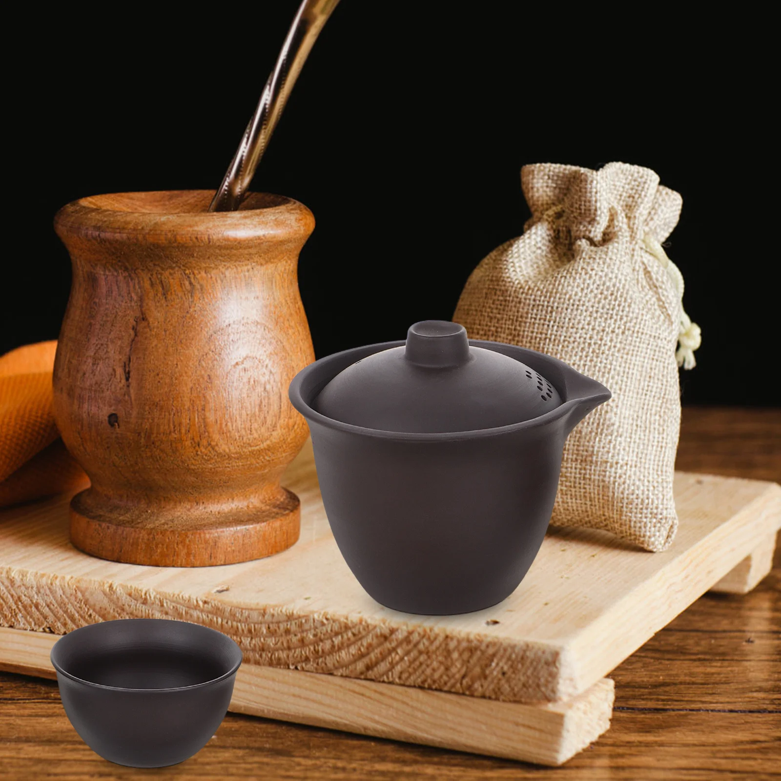 1Set Portable Tea Set Purple Clay Mini Travel Teapot 3 Cup Compact Design for Outdoor Coffee Infuser Japanese Style Teacup
1Set Portable Tea Set Purple Clay Mini Travel Teapot 3 Cup Compact Design for Outdoor Coffee Infuser Japanese Style Teacup