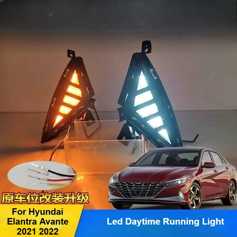 For Hyundai Elantra Avante 2021 2022 Led Daytimer Running Light Dymanic Turn Signal Front Fog Lamp Modification Accessories
For Hyundai Elantra Avante 2021 2022 Led Daytimer Running Light Dymanic Turn Signal Front Fog Lamp Modification Accessories