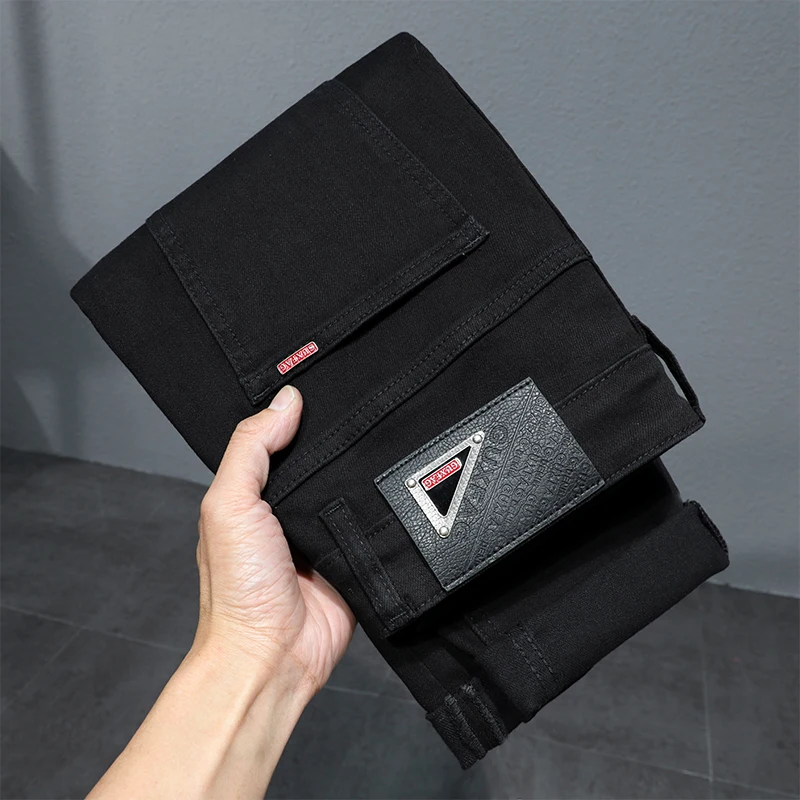 Pure Black Non-Fading Jeans Men's Summer Thin Elastic Breathable Soft Fabric Fashionable High-End Simple Slim Fit Skinny Pants
Pure Black Non-Fading Jeans Men's Summer Thin Elastic Breathable Soft Fabric Fashionable High-End Simple Slim Fit Skinny Pants