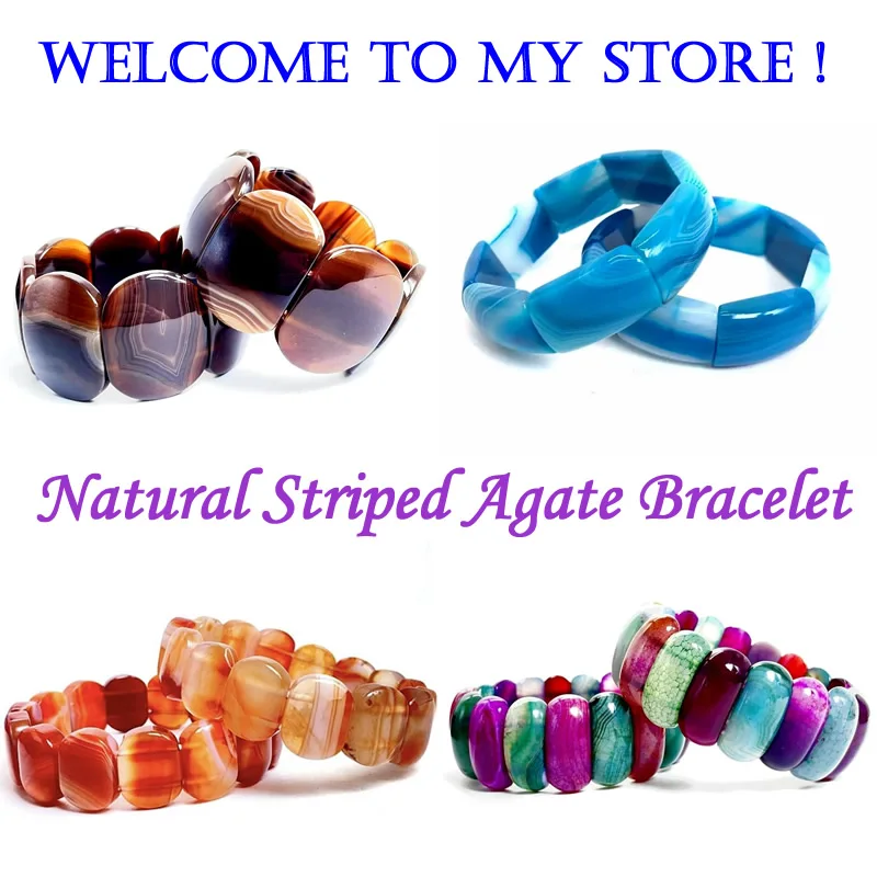 2025 New Natural Stone Bozwana Striped Agate Geometric Elastic Bracelet For Men And Women Fashion Couple Jewelry Wholesale
2025 New Natural Stone Bozwana Striped Agate Geometric Elastic Bracelet For Men And Women Fashion Couple Jewelry Wholesale