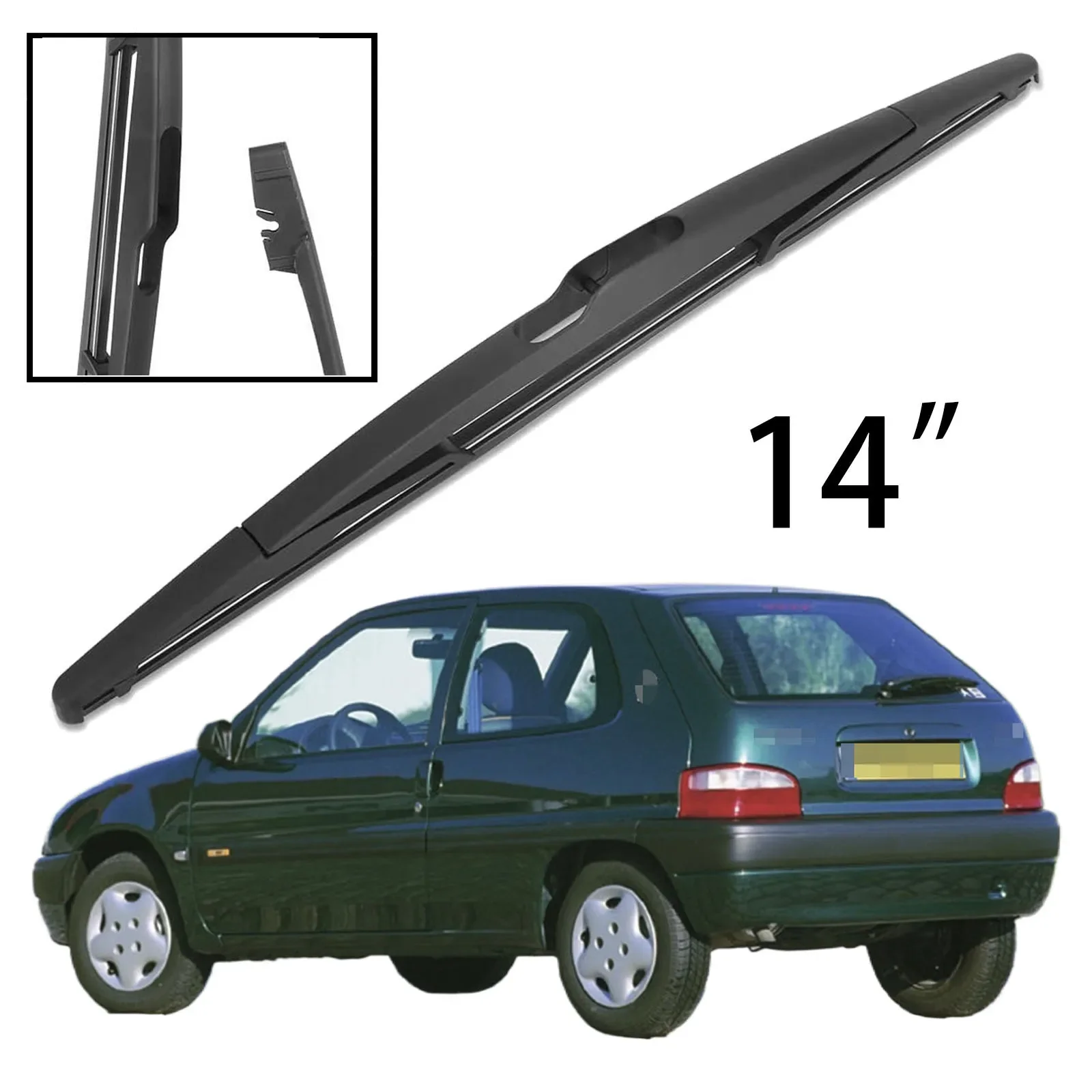 14" Rear Windshield Windscreen Washer Wiper Blade For Citroen Saxo 1999-2003 Car Accessories Accsesories
14" Rear Windshield Windscreen Washer Wiper Blade For Citroen Saxo 1999-2003 Car Accessories Accsesories