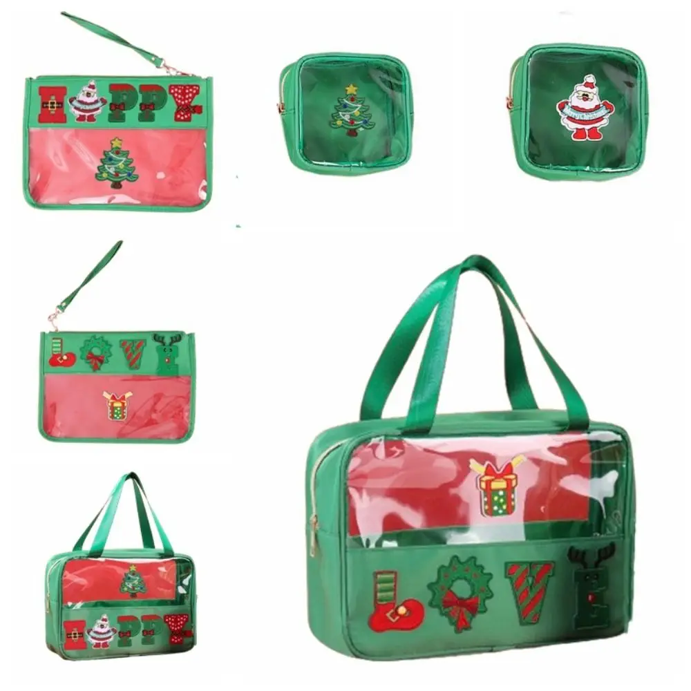 Creative Christmas Clear Travel Bags Cartoon Waterproof Christmas Toiletry Bags Transparent PVC Cosmetic Zipper Pouch Girls 
Creative Christmas Clear Travel Bags Cartoon Waterproof Christmas Toiletry Bags Transparent PVC Cosmetic Zipper Pouch Girls