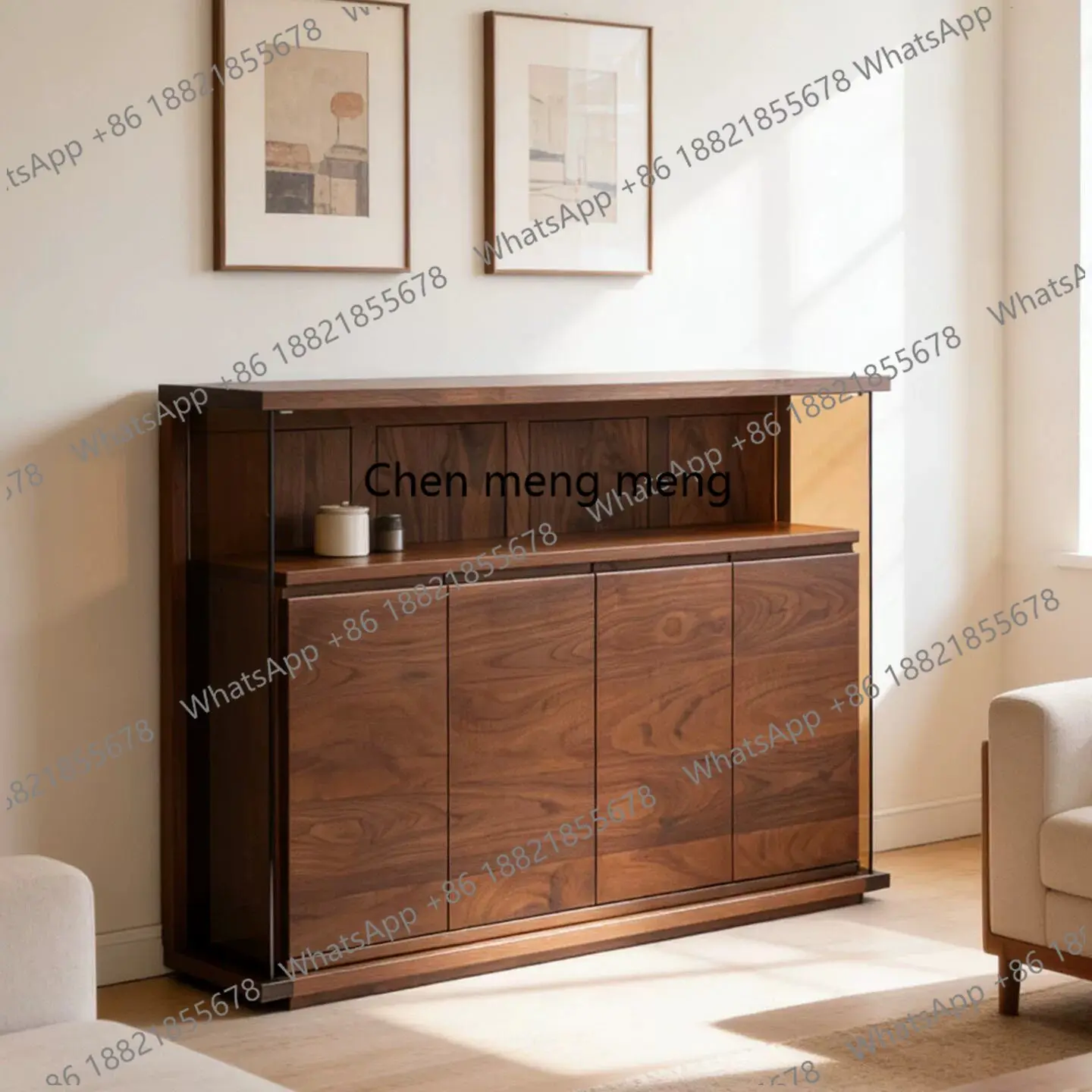 North American black walnut color, Nordic, side cabinet log TV, bedroom storage side cabinet
North American black walnut color, Nordic, side cabinet log TV, bedroom storage side cabinet
