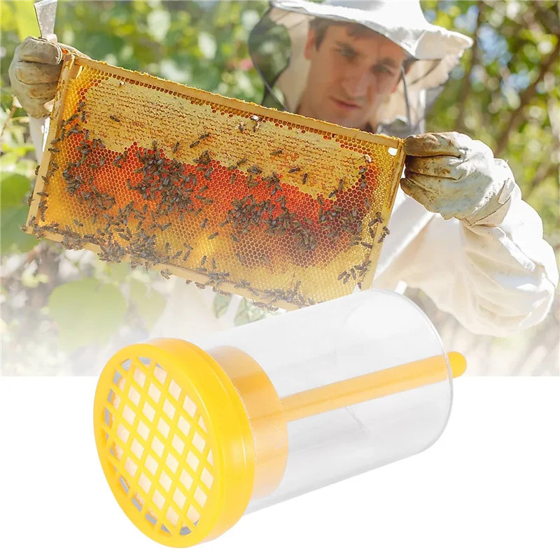 MAKE-Plastic Queen Bee Marking Cage Marker Bottle W/ Plunger Beekeeping Equipment For Capture The Queen Bee Without Hurting It
MAKE-Plastic Queen Bee Marking Cage Marker Bottle W/ Plunger Beekeeping Equipment For Capture The Queen Bee Without Hurting It