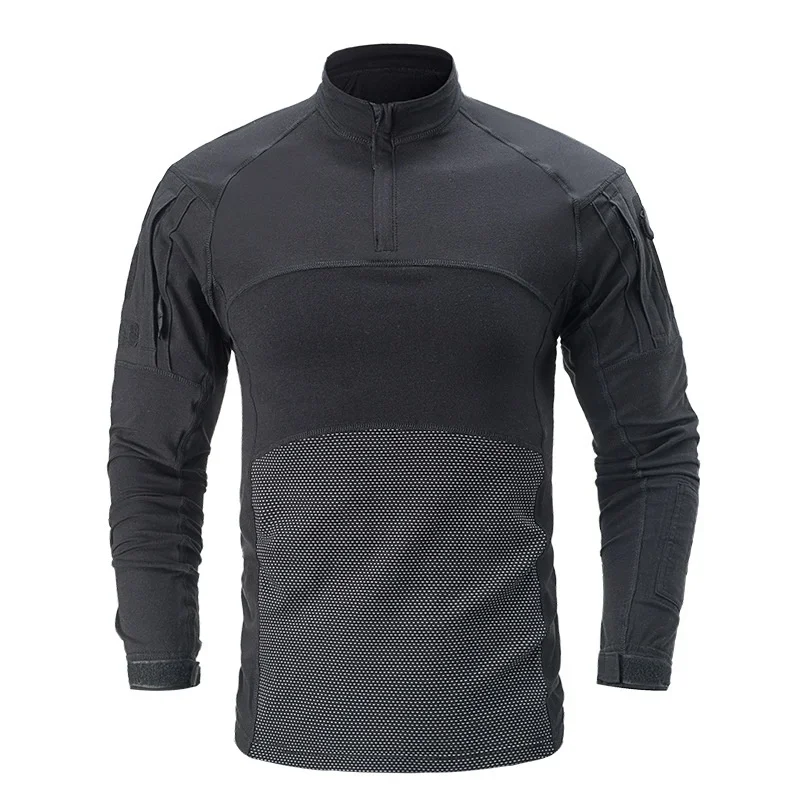 Tactical T Shirt Black Long Sleeve Men Quick Dry Camo Airsoft Combat Shirts Outdoor Sports Training Hunting Hiking Shirts
Tactical T Shirt Black Long Sleeve Men Quick Dry Camo Airsoft Combat Shirts Outdoor Sports Training Hunting Hiking Shirts