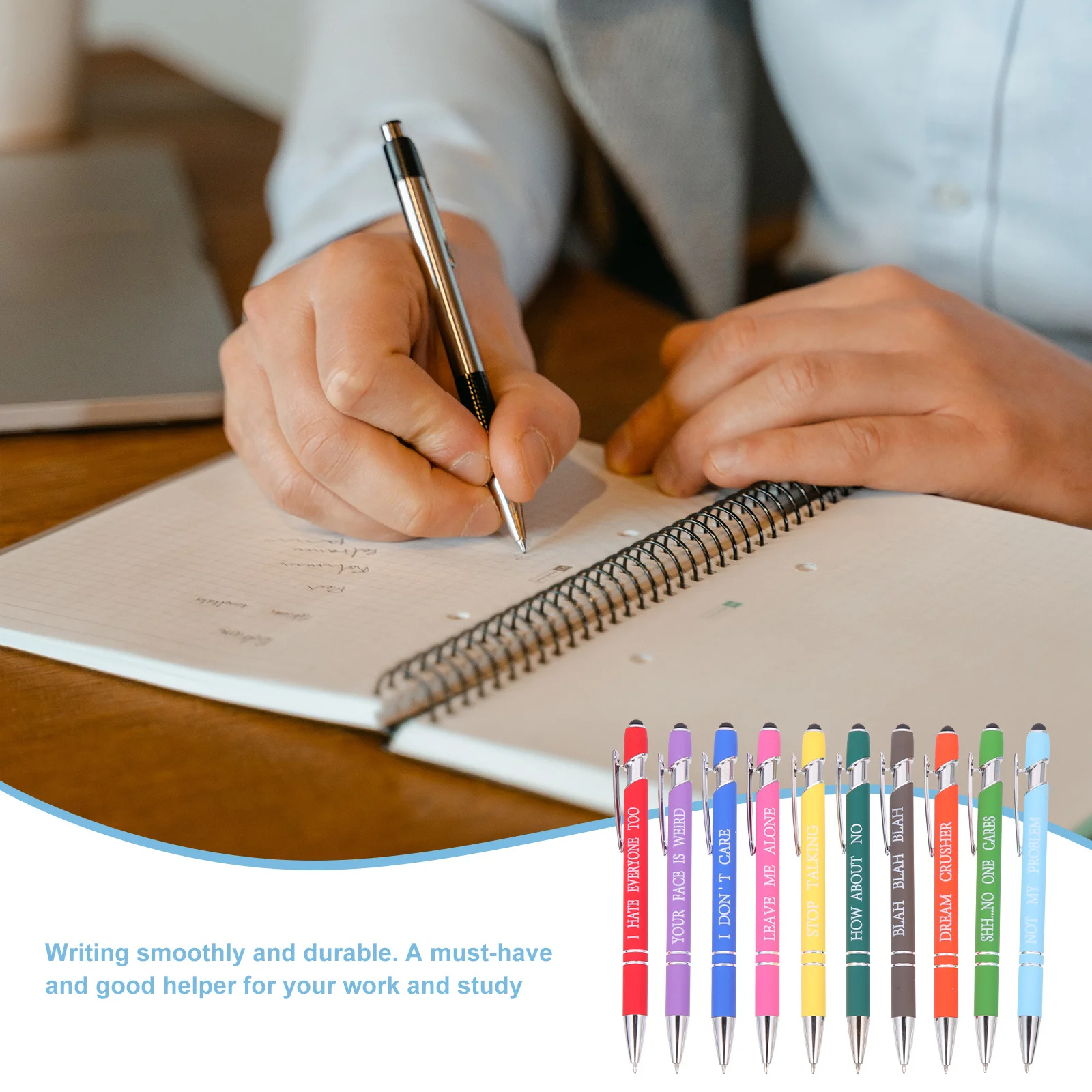 10Pcs Motivational Ballpoint Pen Set Creative Ergonomic Design Multi-Function Portable Writing Tools Office Household
10Pcs Motivational Ballpoint Pen Set Creative Ergonomic Design Multi-Function Portable Writing Tools Office Household