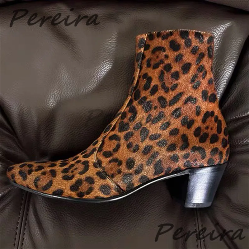 British Style Leopard Print Fur Men Boots Autumn Winter Trend 6CM High Heels Chelsea Boots Fashion Party Banquet Dress Shoes
British Style Leopard Print Fur Men Boots Autumn Winter Trend 6CM High Heels Chelsea Boots Fashion Party Banquet Dress Shoes