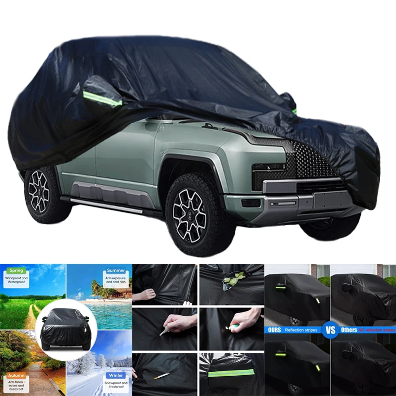 For BYD Yangwang U8 All-Weather Car Covers 6-in-1 Waterproof Dustproof UV Proof Snowproof Scratch Resistant Protection
For BYD Yangwang U8 All-Weather Car Covers 6-in-1 Waterproof Dustproof UV Proof Snowproof Scratch Resistant Protection
