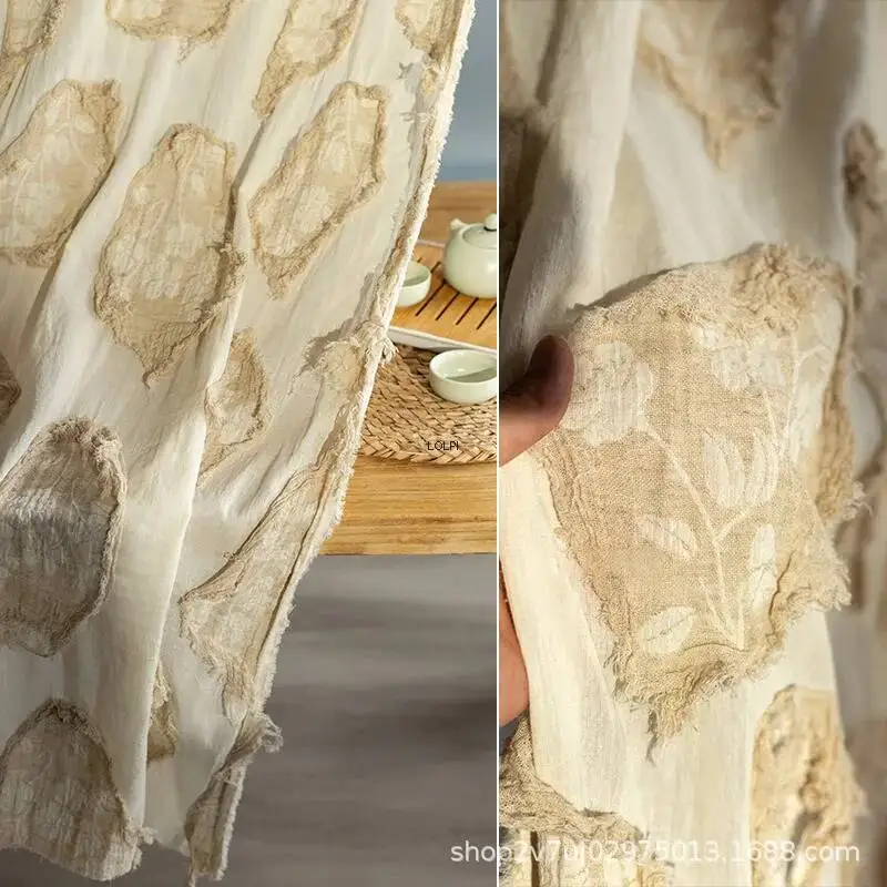 Cotton Linen Hand-Cut Floral Vintage Fabric Jacquard Texture Tassel Fashion Creative Designer Fabric
Cotton Linen Hand-Cut Floral Vintage Fabric Jacquard Texture Tassel Fashion Creative Designer Fabric