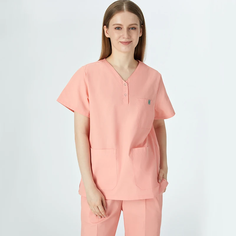 Pink Top and Pants Nursing Scrubs Set Mujer Comfortable Durable Medical Clothing Scrubs Uniforms Sets for Nurse Doctor 211
Pink Top and Pants Nursing Scrubs Set Mujer Comfortable Durable Medical Clothing Scrubs Uniforms Sets for Nurse Doctor 211