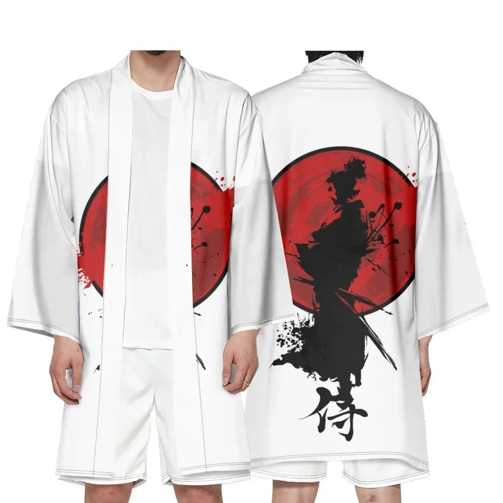 Men's Japanese Long Kimono Cardigan Men's Samurai Costume Kimono Samurai Sword Demon Kimono Shirt Yukata Outer Cover
Men's Japanese Long Kimono Cardigan Men's Samurai Costume Kimono Samurai Sword Demon Kimono Shirt Yukata Outer Cover