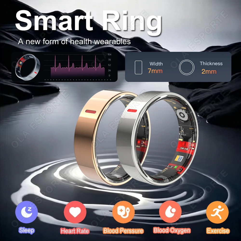 2026 New Health Monitor Smart Ring Outdoor Waterproof Rings Real HRV Monitor Heart Rate Blood Pressure/Oxygen Sports Smart rings
2026 New Health Monitor Smart Ring Outdoor Waterproof Rings Real HRV Monitor Heart Rate Blood Pressure/Oxygen Sports Smart rings