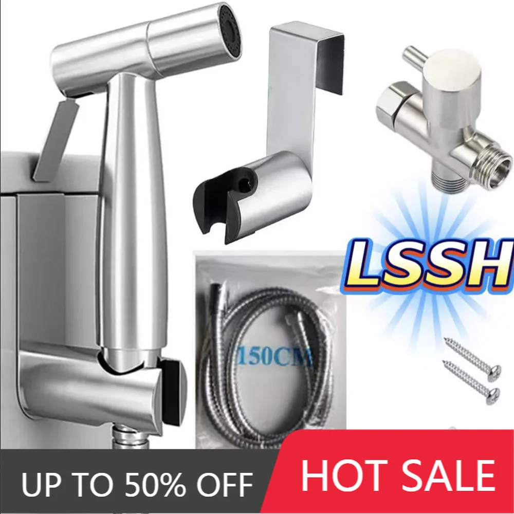 LSSH Handheld Toilet Bidet Sprayer Set Kit Stainless Steel Hand Bidet faucet for Bathroom Hand Sprayer Shower Head Self Cleaning
LSSH Handheld Toilet Bidet Sprayer Set Kit Stainless Steel Hand Bidet faucet for Bathroom Hand Sprayer Shower Head Self Cleaning