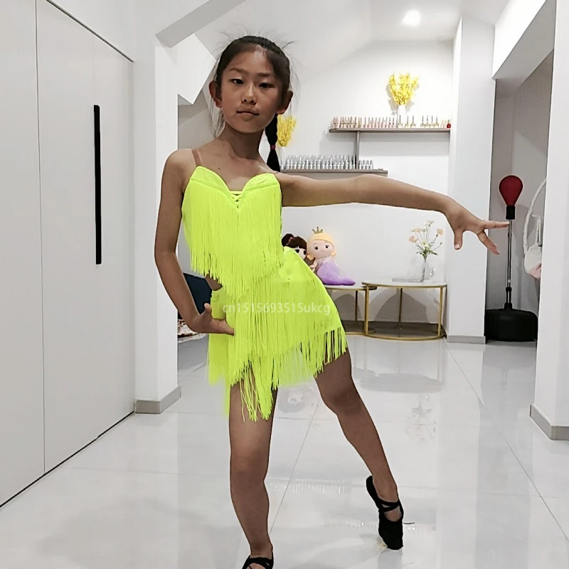 Latin Dance Dress Female Professional Cha Cha Training Fringe Dress Children Ballroom Dance Salsa Tango Samba Dance Group Dress
Latin Dance Dress Female Professional Cha Cha Training Fringe Dress Children Ballroom Dance Salsa Tango Samba Dance Group Dress