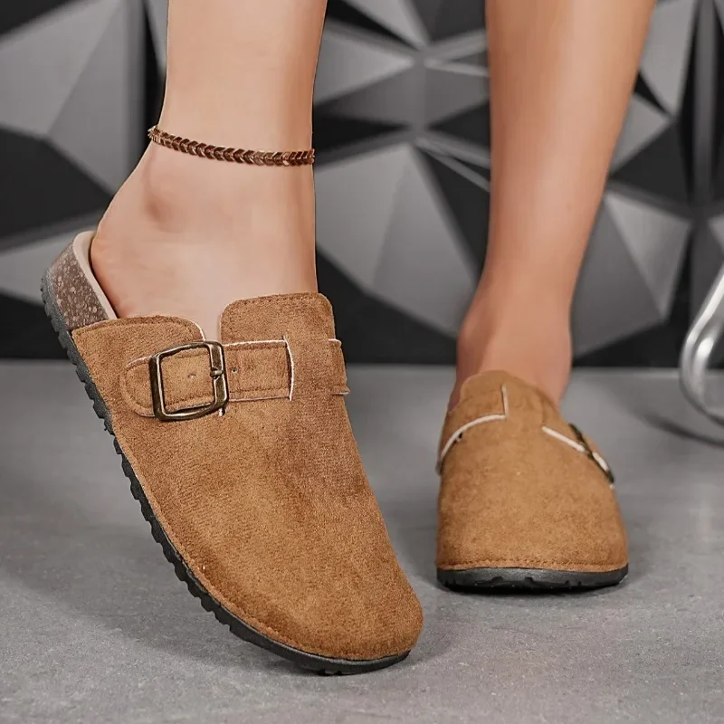 Shoes for Women 2025 Closed Toe Women's Slippers Fashion Belt Buckle Casual Slippers Women New Outdoor Best Seller Flat Slippers
Shoes for Women 2025 Closed Toe Women's Slippers Fashion Belt Buckle Casual Slippers Women New Outdoor Best Seller Flat Slippers