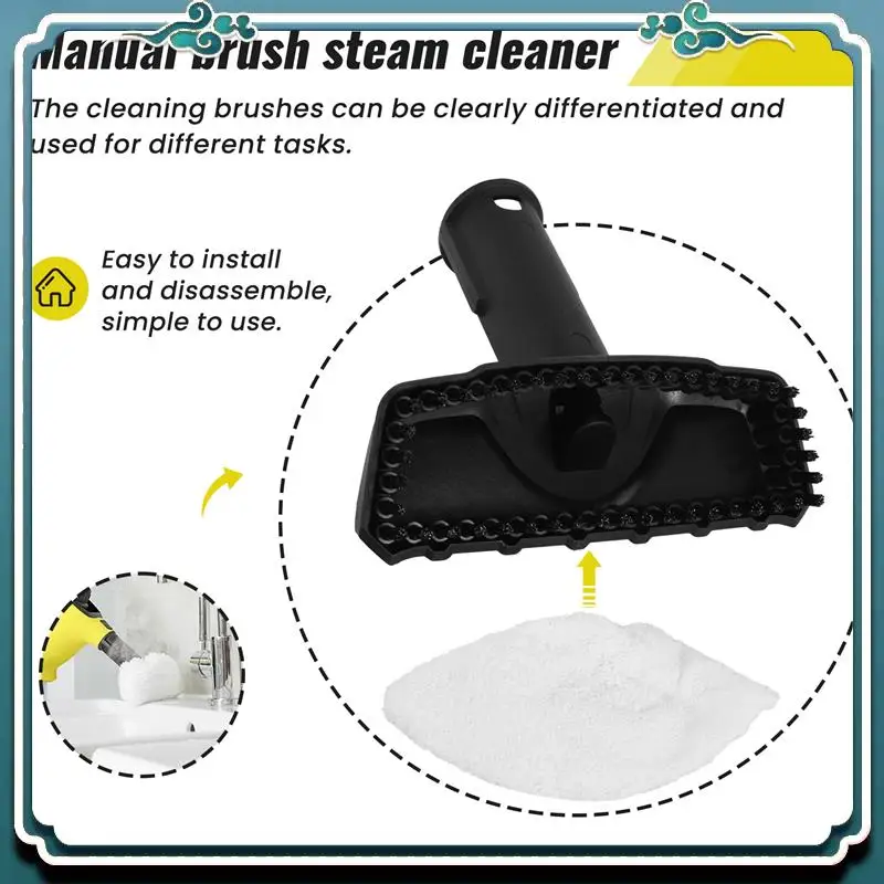 A67K-For Karcher SC1 SC2 SC3 SC4 SC5 Hand Brush Handheld Brush For Steam Cleaner Replacement Attachment,Hand Brush+Steam Mop
A67K-For Karcher SC1 SC2 SC3 SC4 SC5 Hand Brush Handheld Brush For Steam Cleaner Replacement Attachment,Hand Brush+Steam Mop
