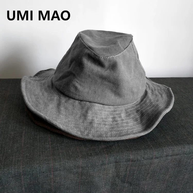UMI MAO Large Head Circumference Black Fisherman Hat Yamamoto Thin Wide Brim Hat Breathable Sun Protection Wide Brim Bucket Hat
UMI MAO Large Head Circumference Black Fisherman Hat Yamamoto Thin Wide Brim Hat Breathable Sun Protection Wide Brim Bucket Hat