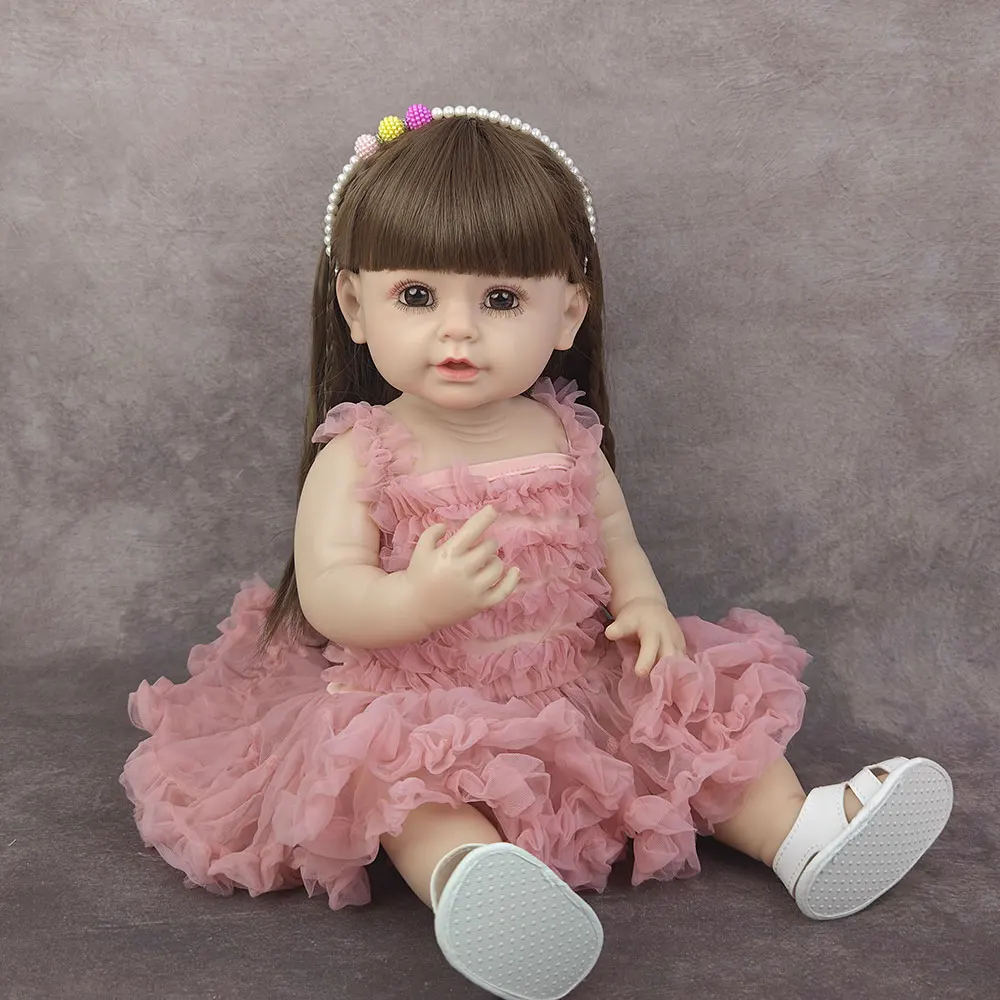 55 см готовые полностью мягкие виниловые куклы реборн для девочек, сопровождающие детские моющиеся игрушки, подарок на день рождения и Рождество для малышей
55 см готовые полностью мягкие виниловые куклы реборн для девочек, сопровождающие детские моющиеся игрушки, подарок на день рождения и Рождество для малышей