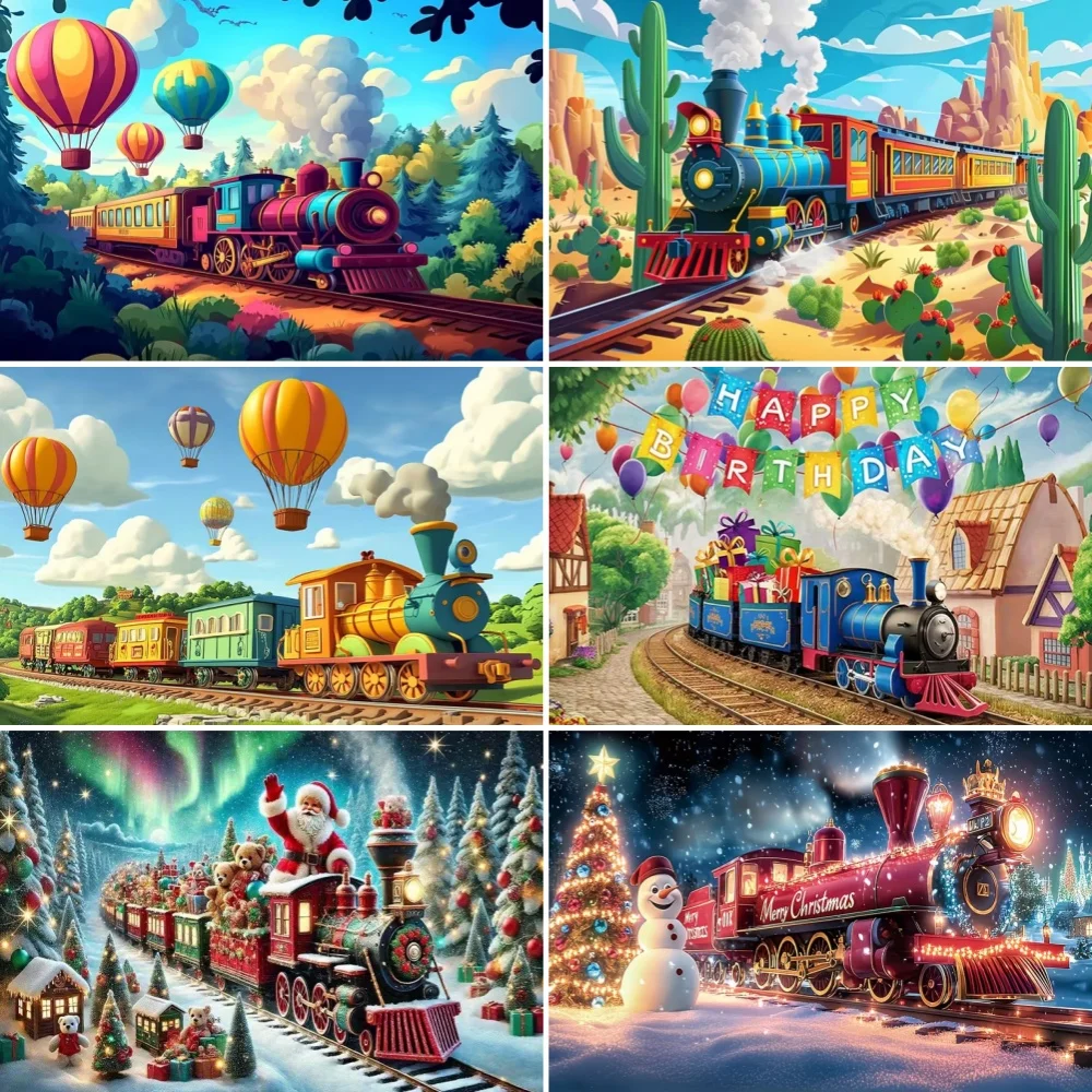 Steam Train Party Decoration Background Christmas Polar Express Wild West Railroad Backdrop Birthday Photo Booth Studio Banner
Steam Train Party Decoration Background Christmas Polar Express Wild West Railroad Backdrop Birthday Photo Booth Studio Banner